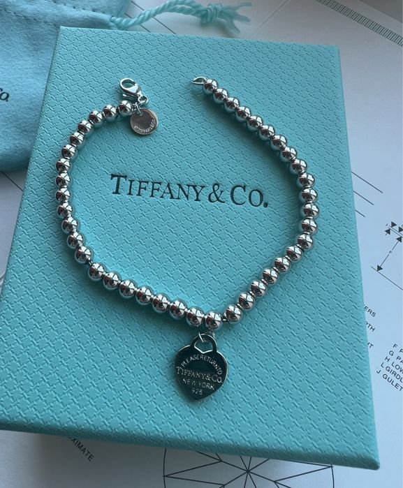 Браслет Тиффани Tiffany&Co серебро сердечко: 1 500 грн. - Браслеты Киев на Olx